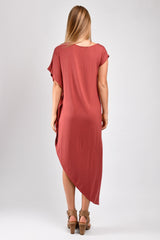 Lola Asymmetric Maxi (Terra Cotta) - S