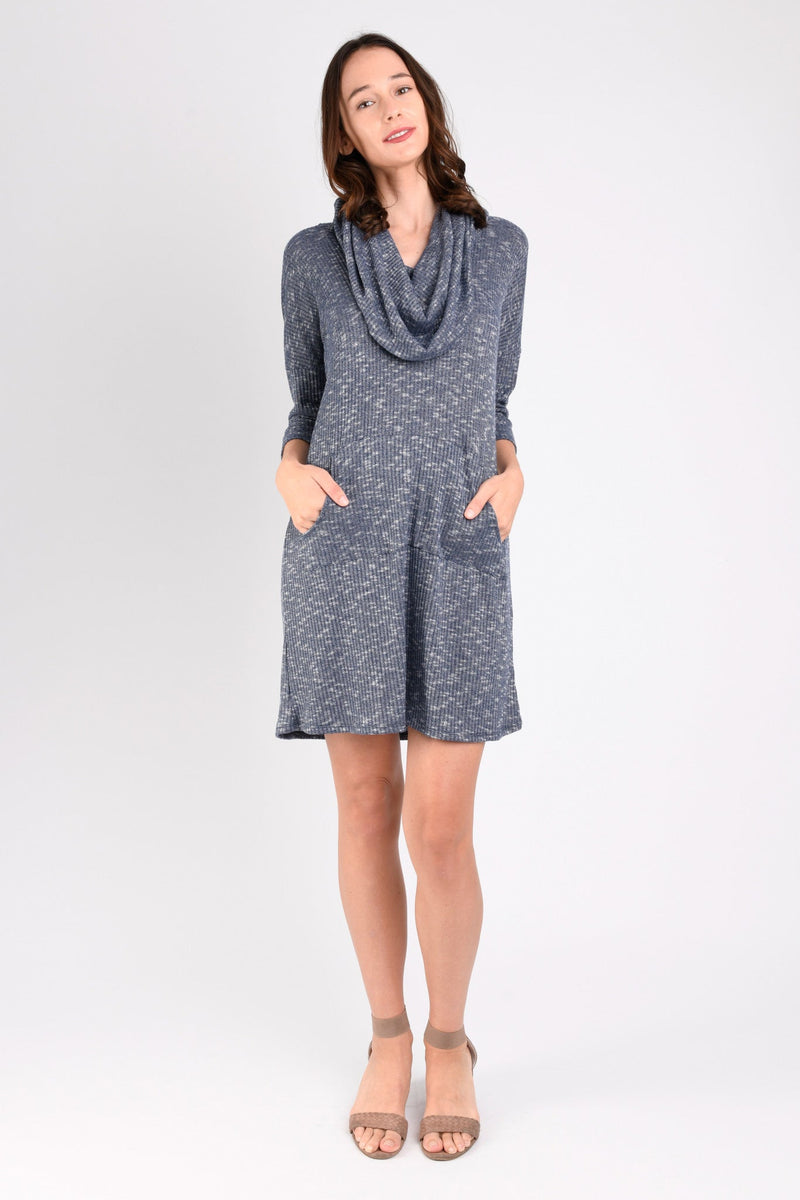 Stella Sweater Dress (Navy Sweater Knit) - M