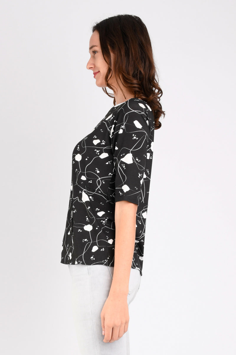 Meg Boatneck Top (Jigsaw) - S