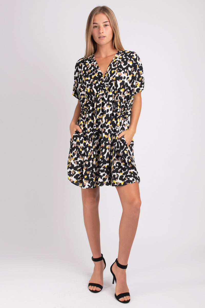 Ashley Kaftan Dress (Modern Leopard) - XS/S