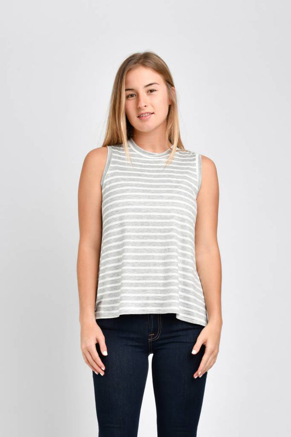 Chris Tank Top (Heather Stripe) - S