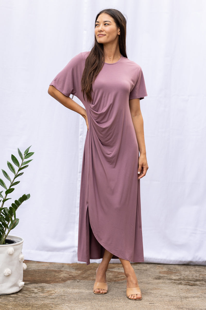 Ricky Asymmetrical Dress (Belladonna)