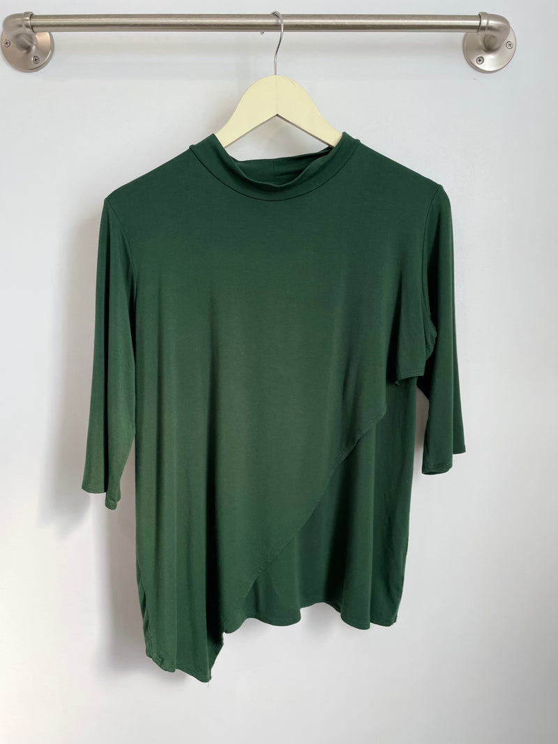 Gwen High Neck Top (Fern) - M